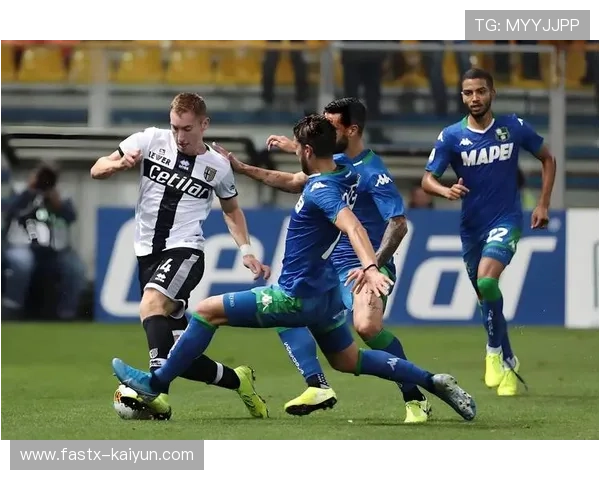 帕尔马主场球迷高举横幅，致敬球队升班马表现